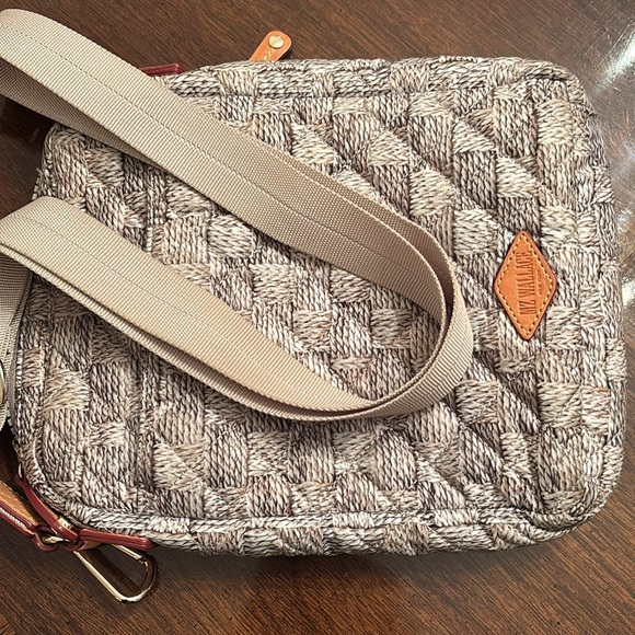 MZ Wallace Pattern Quilted Messenger Bag with Softened Metallic Sheen - Picture 9 of 9